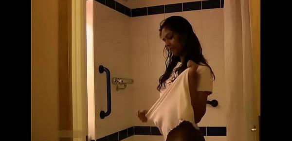  Indian College Girl Divya Taking Shower Fingering Her Virgin Pussy